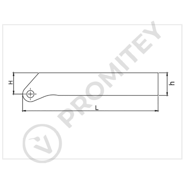 Державка наружная центровочная 2525 CNC PUNTA 2.5x6