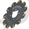 Фреза дисковая SSDF 151.2 3C D100 d22 Z09-T27 SMOXH