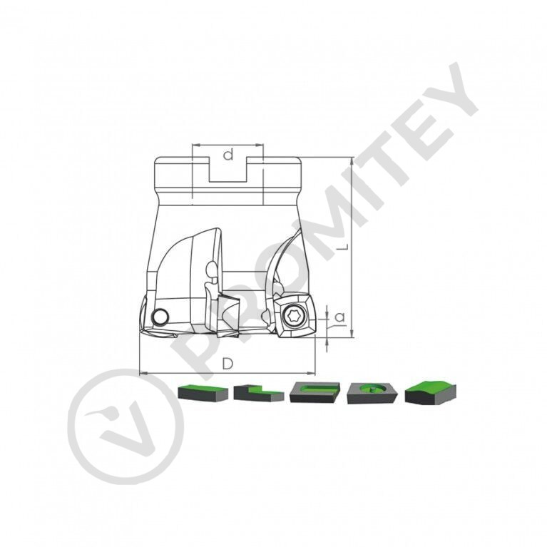Корпус фрезы HTK SDMT12 D63 A22 Z05-H