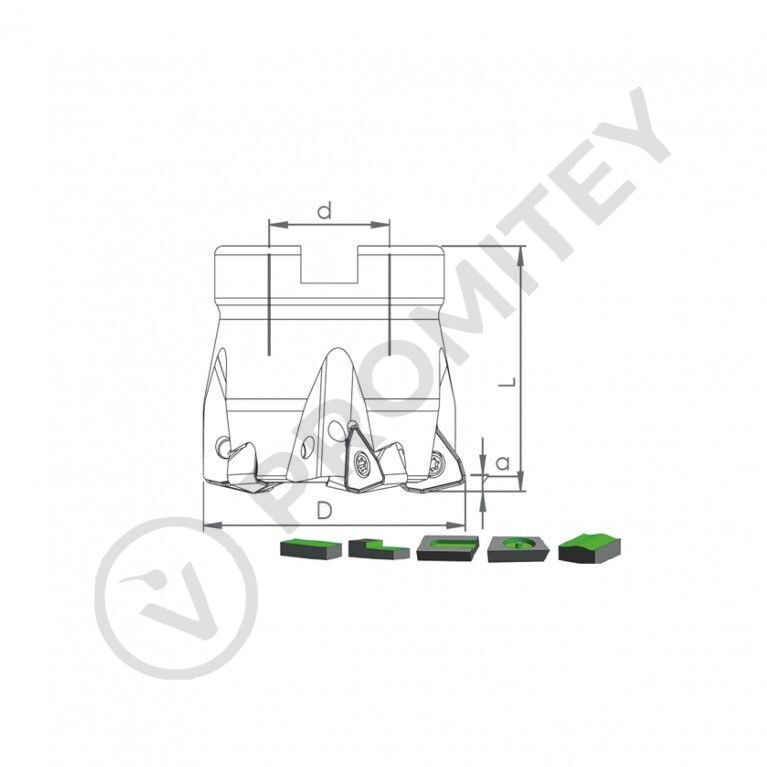 Корпус фрезы HTK WO09 D40 A16 Z04-H