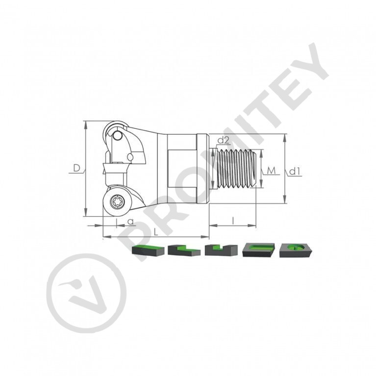 Корпус фрезы MT RP1204 D32 M16 L43 Z03-H
