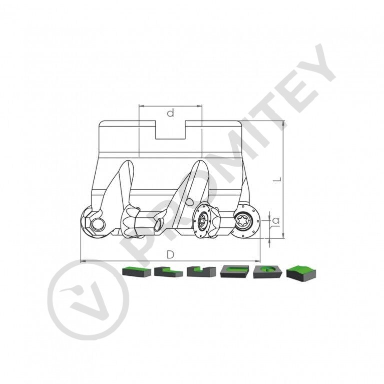 Корпус фрезы TK RP10T3 D40 A16 Z04-H