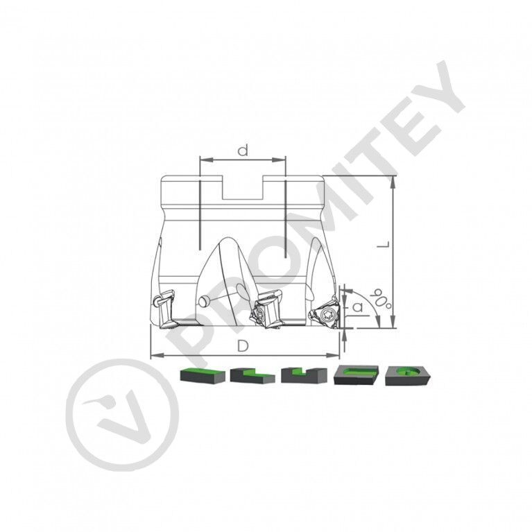 Корпус фрезы TK90 TNGX10 D40 A16 Z04-H
