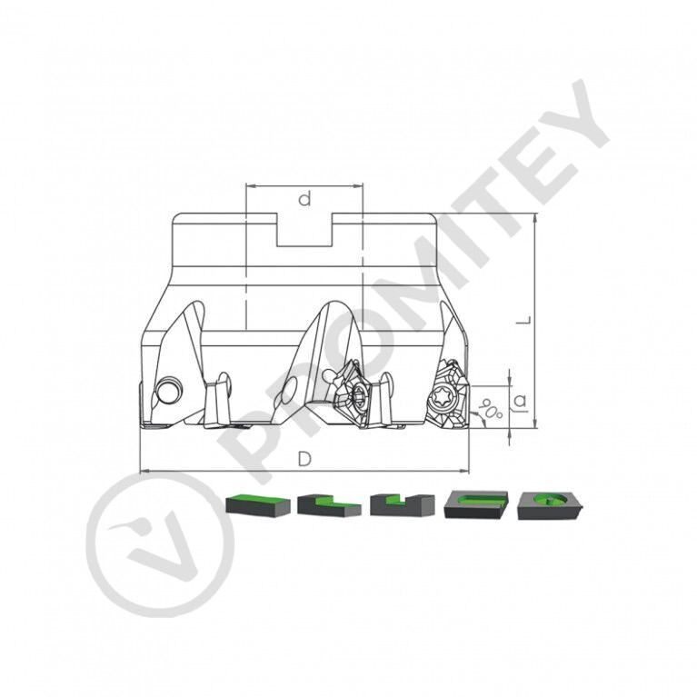 Корпус фрезы TK90 XNKT08 D63 A22 Z06-H