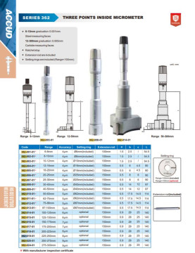 Нутромер микрометрический 87-100mm 362-013-01 ACCUD